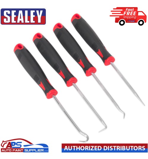 AK5214 Sealey Miniature Hook & Pick Set 4pc [General Workshop Tools]